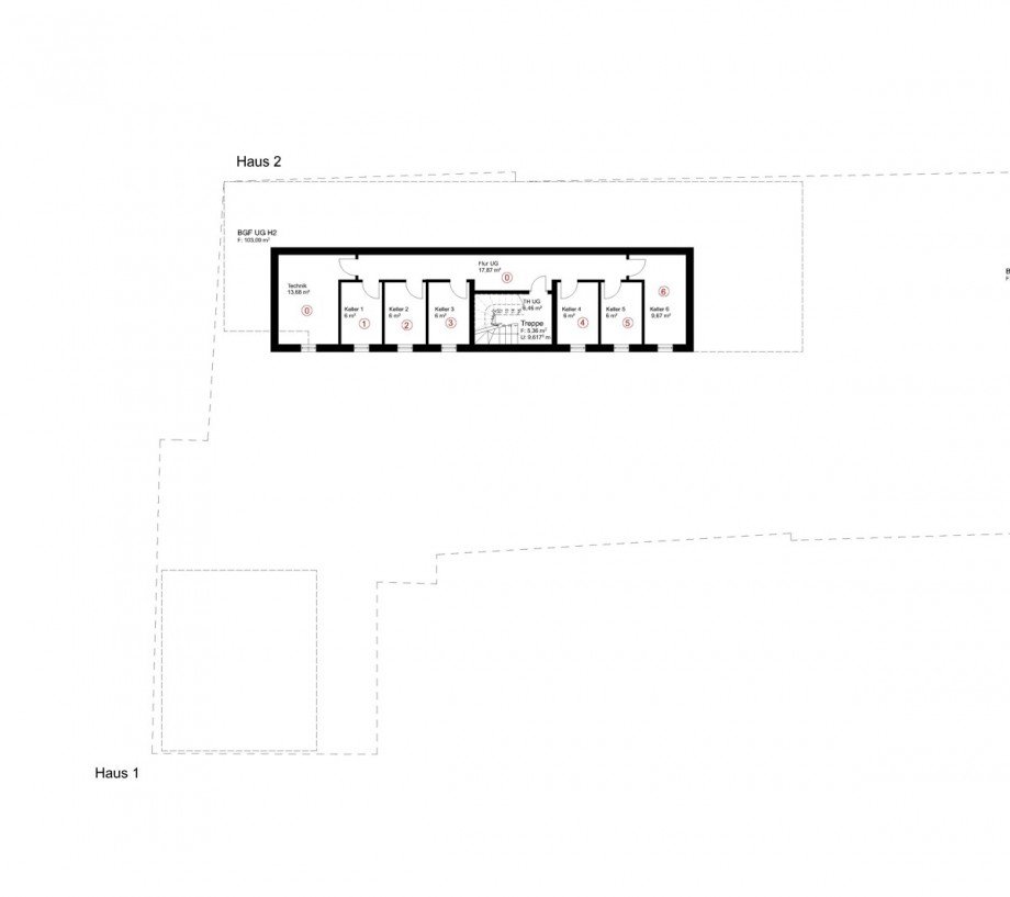 Haus 1 und 2 UG Mehrfamilienhaus Worms-Leiselheim