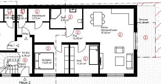 Grundriss Erdgeschosswohnung Worms