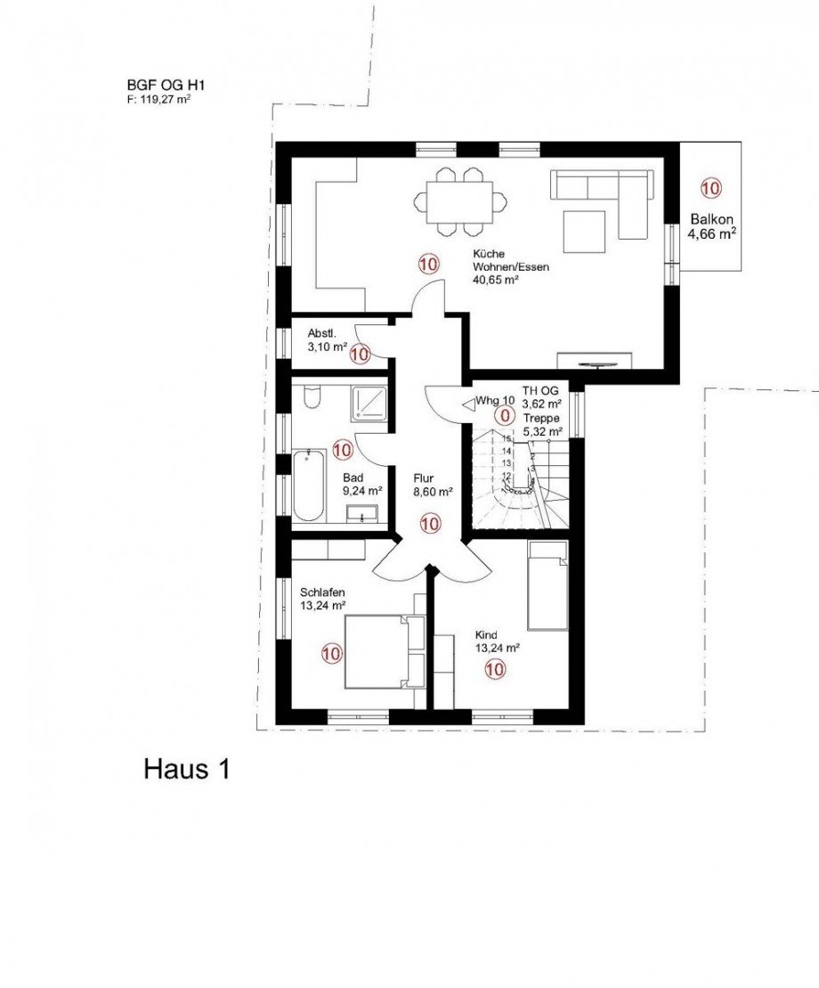 2.OG Zweifamilienhaus Worms-Leiselheim